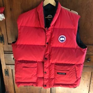 Canada Goose Red Down Vest